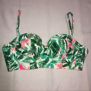 Floral Bralette Bikini Top